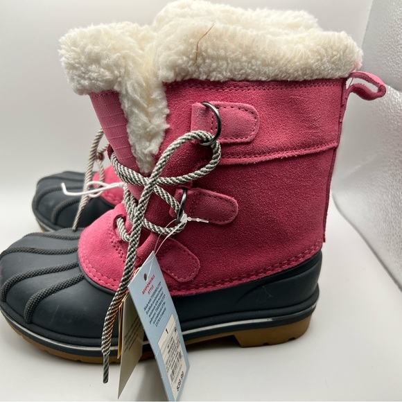 Cat & Jack Pink and Gray Kids Boots - Picture 2 of 5